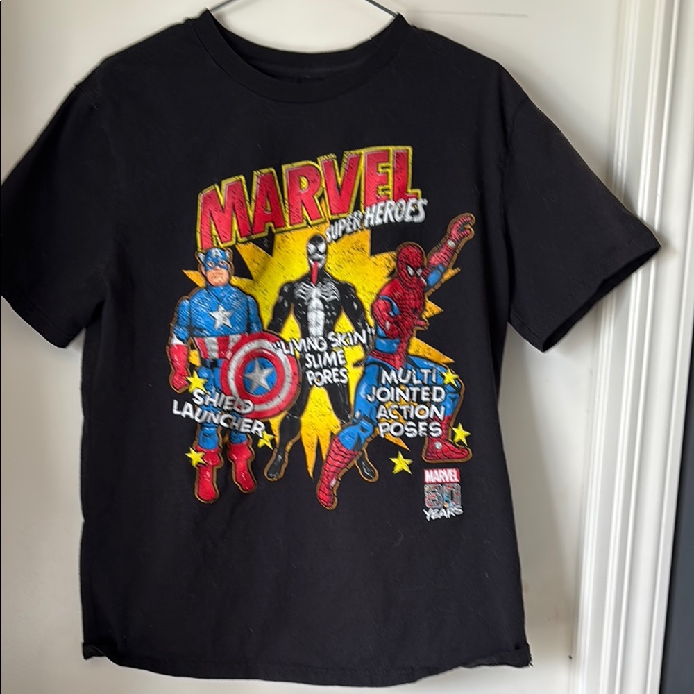 Marvel Superheroes Black T-Shirt